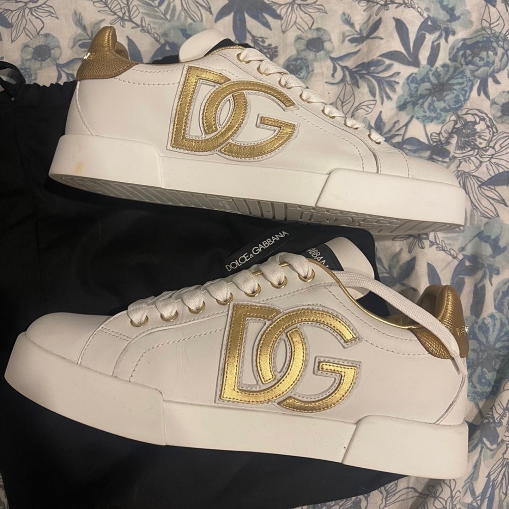 Dolce & gabbana sneakers white / gold